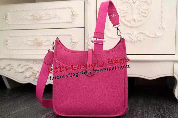 Hermes Evelyne 28cm Messenger Bag Original Leather H1188 Rose Hermes Evelyne 28cm Messenger Bag Original Leather H1188 Rose