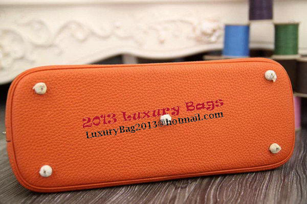 Hermes Bolide 31CM Original Leather Tote Bag Orange Hermes Bolide 31CM Original Leather Tote Bag Orange