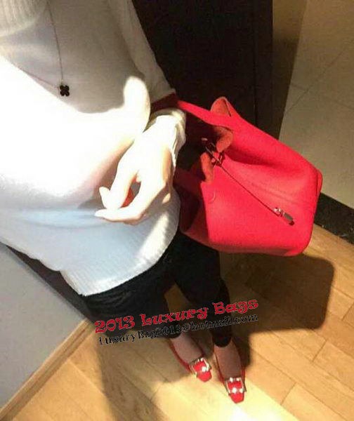 Hermes Picotin Lock 22cm Bags Litchi Leather HPT22 Red Hermes Picotin Lock 22cm Bags Litchi Leather HPT22 Red