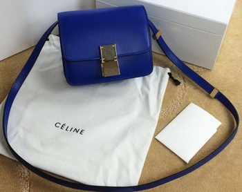 Celine Classic Box mini Flap Bag Smooth Leather C11041T Royal