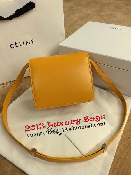 Celine Classic Box mini Flap Bag Smooth Leather C11041T Yellow Celine Classic Box mini Flap Bag Smooth Leather C11041T Yellow