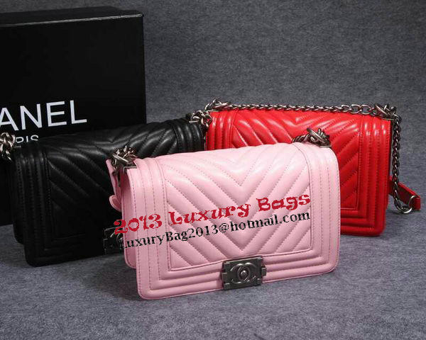 Boy Chanel Flap Shoulder Bag Herringbone Stitching CHA6817 Pink Boy Chanel Flap Shoulder Bag Herringbone Stitching CHA6817 Pink