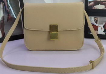 Celine Classic Box Flap Bag Calfskin Leather C88008 Apricot