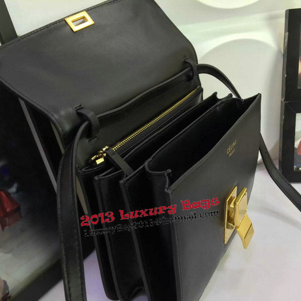 Celine Classic Box Flap Bag Calfskin Leather C88008 Black Celine Classic Box Flap Bag Calfskin Leather C88008 Black