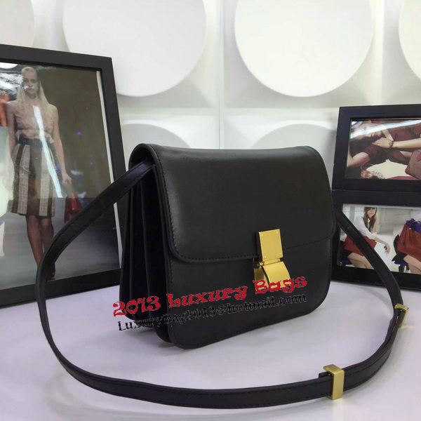 Celine Classic Box Flap Bag Calfskin Leather C88008 Black Celine Classic Box Flap Bag Calfskin Leather C88008 Black