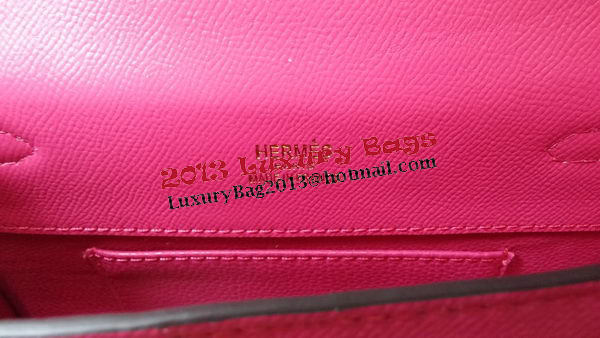 Hermes MINI Kelly 22cm Tote Bag Calf Leather K011 Rose