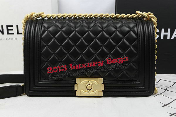 Boy Chanel Flap Bags Original Sheepskin Leather A67025 Black Boy Chanel Flap Bags Original Sheepskin Leather A67025 Black