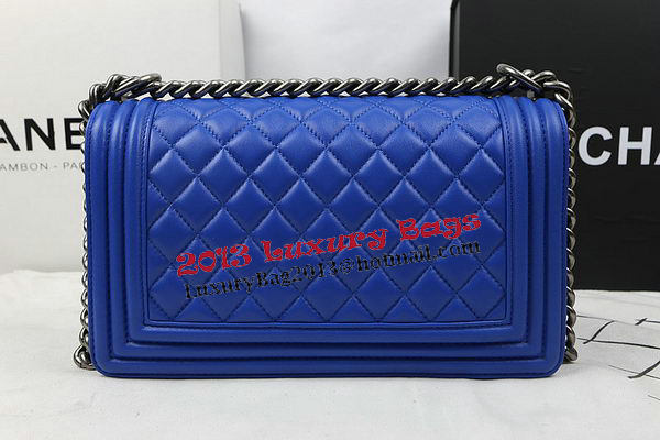 Boy Chanel Flap Bags Original Sheepskin Leather A67025 Blue Boy Chanel Flap Bags Original Sheepskin Leather A67025 Blue