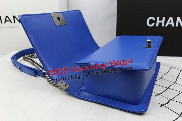 Boy Chanel Flap Bags Original Sheepskin Leather A67025 Blue Boy Chanel Flap Bags Original Sheepskin Leather A67025 Blue