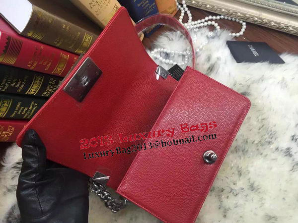 Boy Chanel Flap Shoulder Bag Cannage Pattern A67085 Red Boy Chanel Flap Shoulder Bag Cannage Pattern A67085 Red