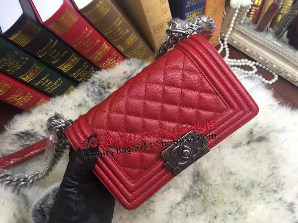 Boy Chanel Flap Shoulder Bag Cannage Pattern A67085 Red Boy Chanel Flap Shoulder Bag Cannage Pattern A67085 Red