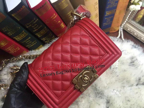 Boy Chanel Flap Shoulder Bag Cannage Pattern A67085 Red Boy Chanel Flap Shoulder Bag Cannage Pattern A67085 Red