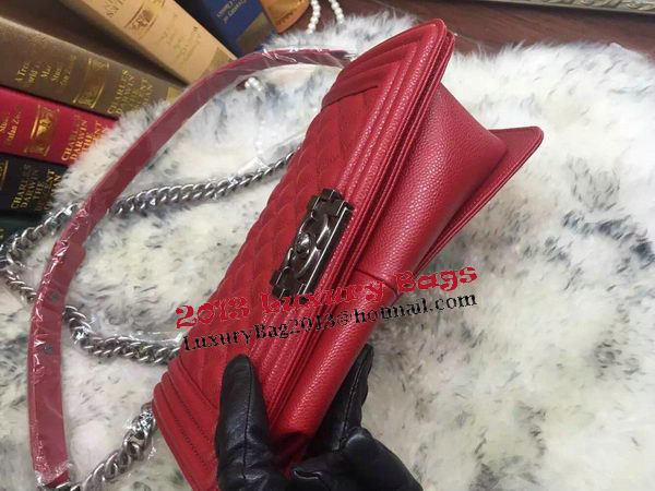 Boy Chanel Flap Shoulder Bag Cannage Pattern A67086 Red Boy Chanel Flap Shoulder Bag Cannage Pattern A67086 Red