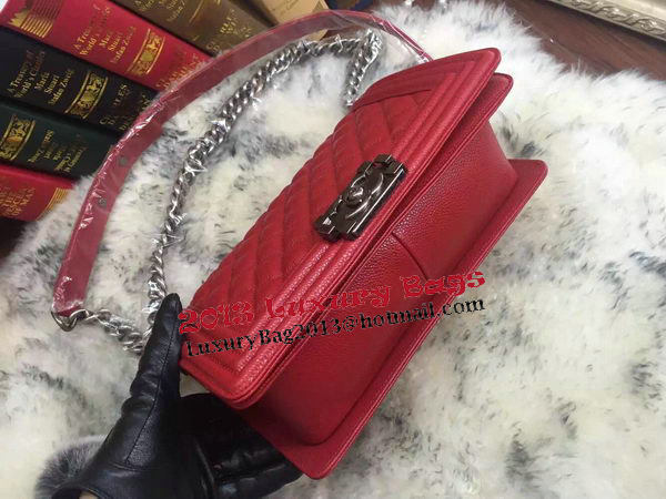 Boy Chanel Flap Shoulder Bag Cannage Pattern A67086 Red Boy Chanel Flap Shoulder Bag Cannage Pattern A67086 Red