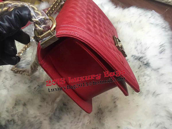 Boy Chanel Flap Shoulder Bag Cannage Pattern A67086 Red Boy Chanel Flap Shoulder Bag Cannage Pattern A67086 Red