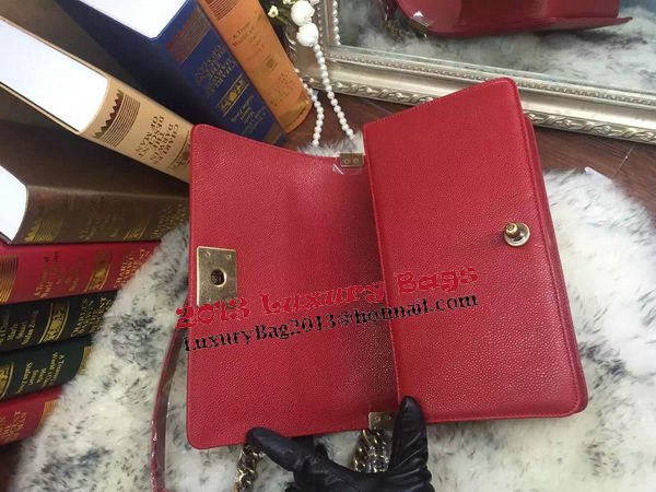 Boy Chanel Flap Shoulder Bag Cannage Pattern A67086 Red Boy Chanel Flap Shoulder Bag Cannage Pattern A67086 Red