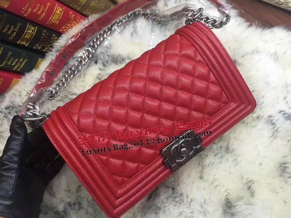 Boy Chanel Flap Shoulder Bag Cannage Pattern A67086 Red Boy Chanel Flap Shoulder Bag Cannage Pattern A67086 Red