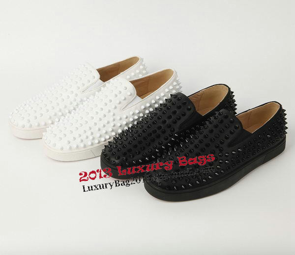 Christian Louboutin Casual Shoes Sheepskin Leather CL905 White Christian Louboutin Casual Shoes Sheepskin Leather CL905 White