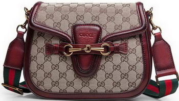 Gucci Lady Web Original GG Canvas Shoulder Bags 383848 Burgundy Gucci Lady Web Original GG Canvas Shoulder Bags 383848 Burgundy