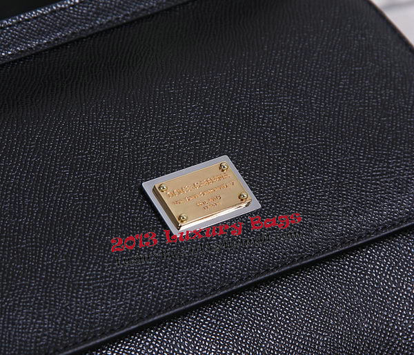 Dolce & Gabbana SICILY Calfskin Tote Bag BB4136 Black Dolce & Gabbana SICILY Calfskin Tote Bag BB4136 Black