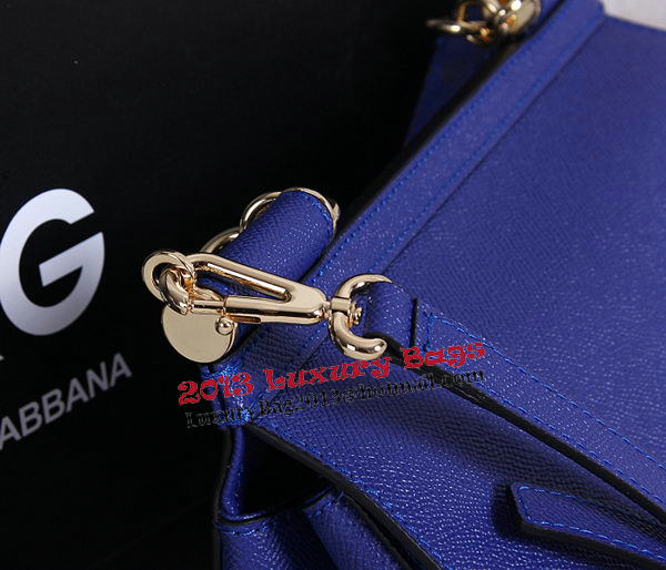 Dolce & Gabbana SICILY Calfskin Tote Bag BB4136 Royal Dolce & Gabbana SICILY Calfskin Tote Bag BB4136 Royal