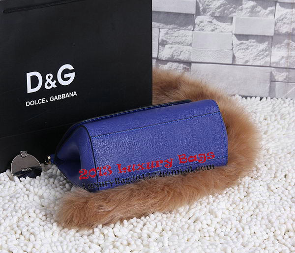 Dolce & Gabbana SICILY Calfskin Tote Bag BB4136 Royal Dolce & Gabbana SICILY Calfskin Tote Bag BB4136 Royal