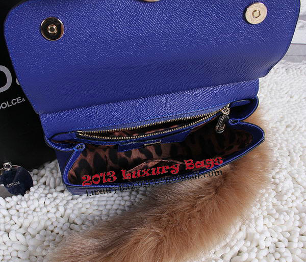 Dolce & Gabbana SICILY Calfskin Tote Bag BB4136 Royal Dolce & Gabbana SICILY Calfskin Tote Bag BB4136 Royal