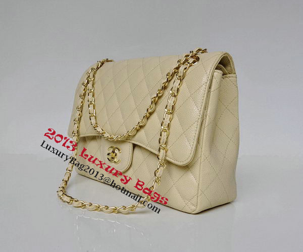 Chanel Jumbo Quilted Classic Flap Bag Apricot Cannage Patterns A58600 Gold Chanel Jumbo Quilted Classic Flap Bag Apricot Cannage Patterns A58600 Gold