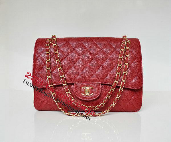 Chanel Jumbo Quilted Classic Flap Bag Burgundy Cannage Patterns A58600 Gold Chanel Jumbo Quilted Classic Flap Bag Burgundy Cannage Patterns A58600 Gold