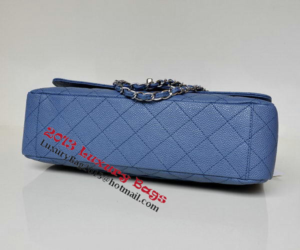 Chanel Maxi Quilted Classic Flap Bag Blue Cannage Patterns A58601 Silver Chanel Maxi Quilted Classic Flap Bag Blue Cannage Patterns A58601 Silver