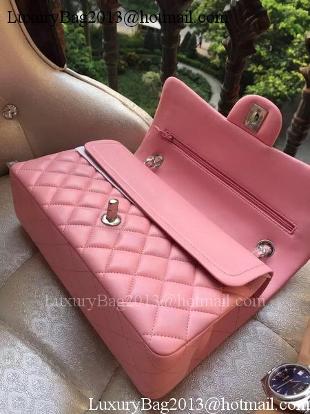 Chanel 2.55 Series Flap Bag Pink Original Leather A01112 Silver Chanel 2.55 Series Flap Bag Pink Original Leather A01112 Silver