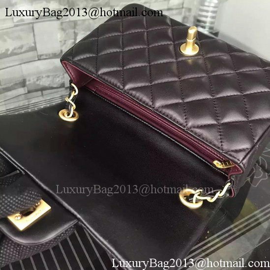 Chanel Classic mini Flap Bag Black Sheepskin Leather A67350 Gold Chanel Classic mini Flap Bag Black Sheepskin Leather A67350 Gold