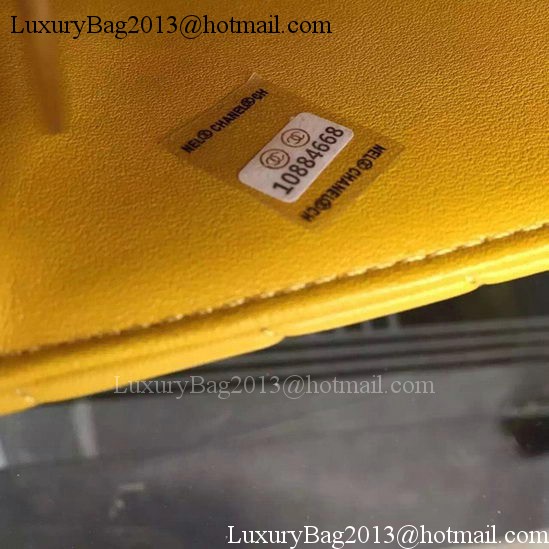 Chanel Classic mini Flap Bag Chevron Sheepskin Leather A68748 Yellow Chanel Classic mini Flap Bag Chevron Sheepskin Leather A68748 Yellow
