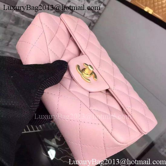 Chanel Classic mini Flap Bag Pink Sheepskin Leather A67350 Gold Chanel Classic mini Flap Bag Pink Sheepskin Leather A67350 Gold