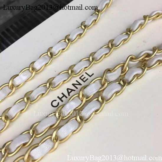 Chanel Classic mini Flap Bag White Sheepskin Leather A67350 Gold Chanel Classic mini Flap Bag White Sheepskin Leather A67350 Gold