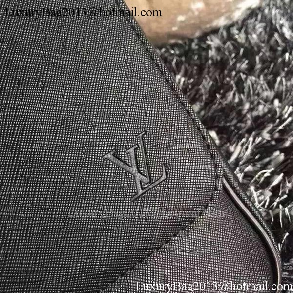 Louis Vuitton Taiga Leather Roman PM M32824 Black Louis Vuitton Taiga Leather Roman PM M32824 Black