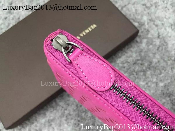 Bottega Veneta Intrecciato Leather Clutch BV144077 Rose Bottega Veneta Intrecciato Leather Clutch BV144077 Rose