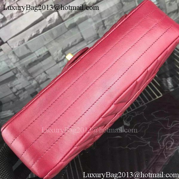 Chanel 2.55 Series Flap Bag Burgundy Lambskin Chevron Leather A5023 Gold Chanel 2.55 Series Flap Bag Burgundy Lambskin Chevron Leather A5023 Gold