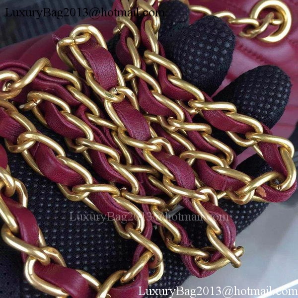 Chanel 2.55 Series Flap Bag Burgundy Lambskin Chevron Leather A5023 Gold Chanel 2.55 Series Flap Bag Burgundy Lambskin Chevron Leather A5023 Gold