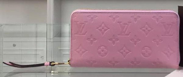 Louis Vuitton Monogram Empreinte Zippy Wallet M61035 Pink