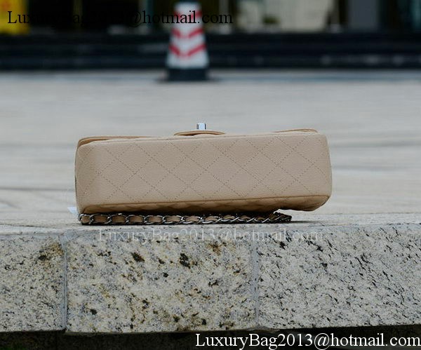 Chanel 2.55 Series Flap Bag Apricot Cannage Pattern A1112 Silver Chanel 2.55 Series Flap Bag Apricot Cannage Pattern A1112 Silver
