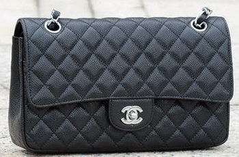 Chanel 2.55 Series Flap Bag Black Cannage Pattern A1112 Gold Chanel 2.55 Series Flap Bag Black Cannage Pattern A1112 Gold