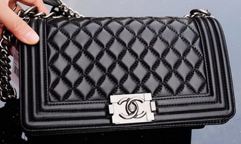 Chanel Boy Flap Shoulder Bags Sheepskin Leather A67086 Black Chanel Boy Flap Shoulder Bags Sheepskin Leather A67086 Black