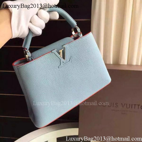 Louis Vuitton Capucines BB Tote Bag M94754 Light Blue Louis Vuitton Capucines BB Tote Bag M94754 Light Blue