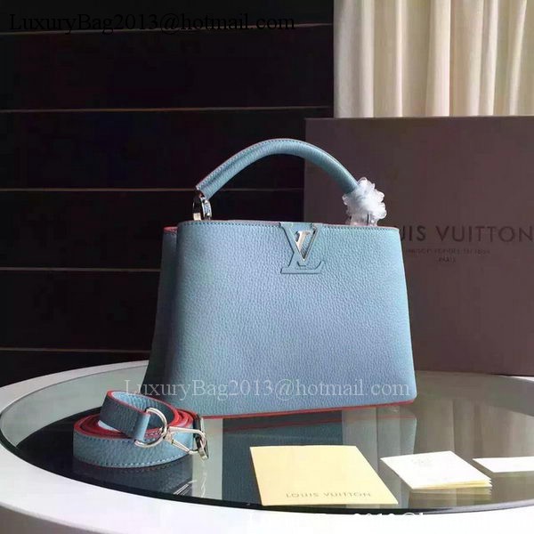 Louis Vuitton Capucines BB Tote Bag M94754 Light Blue Louis Vuitton Capucines BB Tote Bag M94754 Light Blue