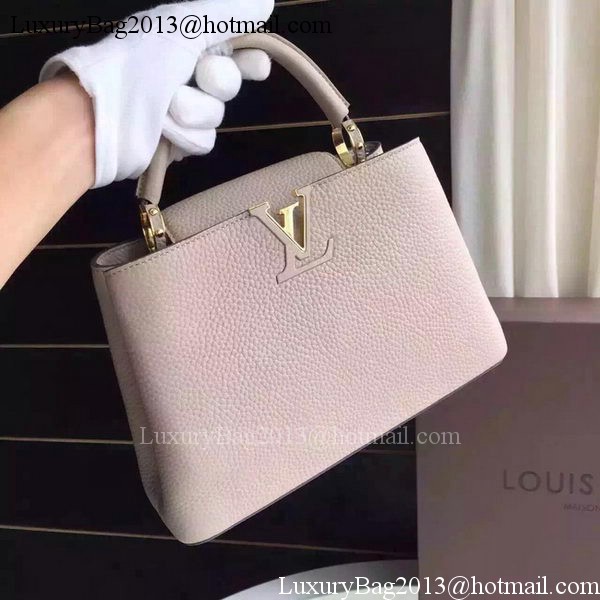 Louis Vuitton Capucines BB Tote Bag M94754 Light Grey Louis Vuitton Capucines BB Tote Bag M94754 Light Grey