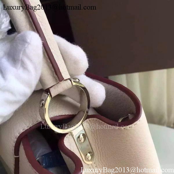 Louis Vuitton Capucines BB Tote Bag M94754 OffWhite Louis Vuitton Capucines BB Tote Bag M94754 OffWhite