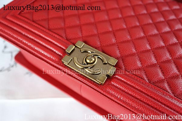 Boy Chanel Flap Shoulder Bag Original Cannage Pattern A67087 Red Boy Chanel Flap Shoulder Bag Original Cannage Pattern A67087 Red
