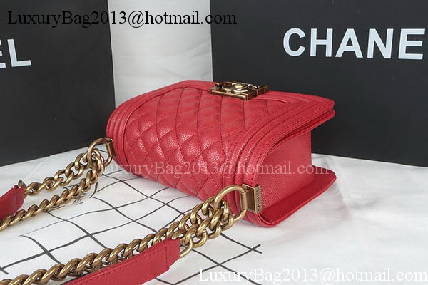 Boy Chanel mini Flap Bag Original Cannage Pattern A67085 Dark Red Boy Chanel mini Flap Bag Original Cannage Pattern A67085 Dark Red