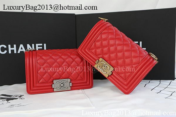 Boy Chanel mini Flap Bag Original Cannage Pattern A67085 Red Boy Chanel mini Flap Bag Original Cannage Pattern A67085 Red